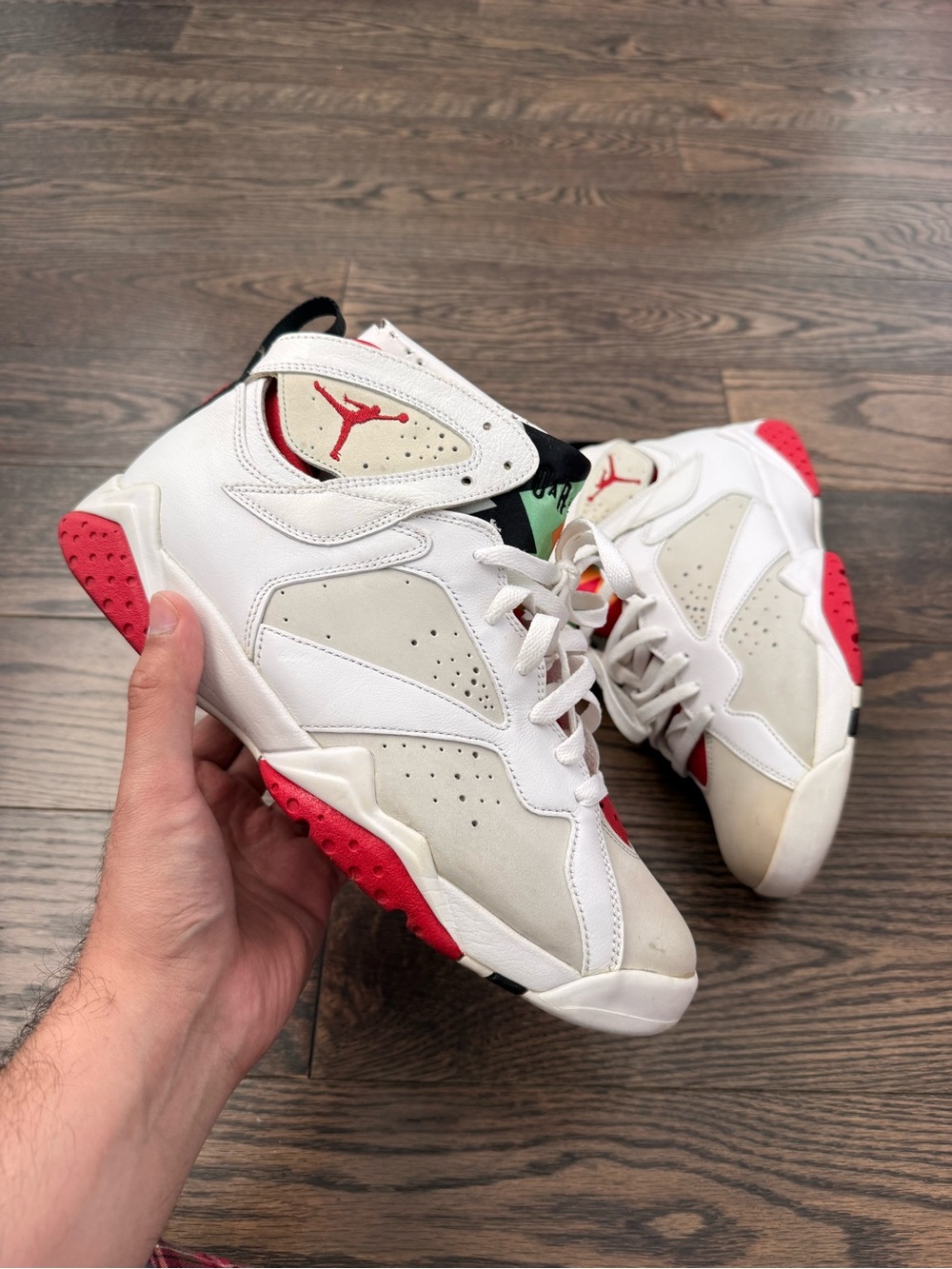 Mens air Jordan 7 hare shoes